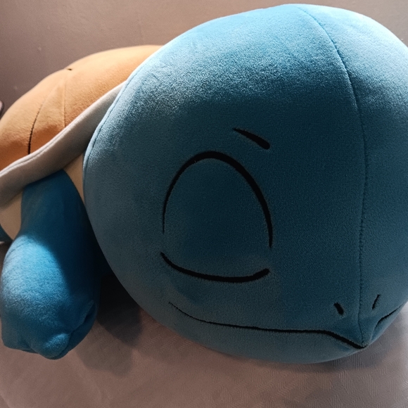large Stuffed Toy. Pokemon Sleeping Squirtle - Picture 1 of 9